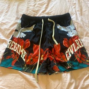 Civil regime shorts men’s or woman’s flower and doves
